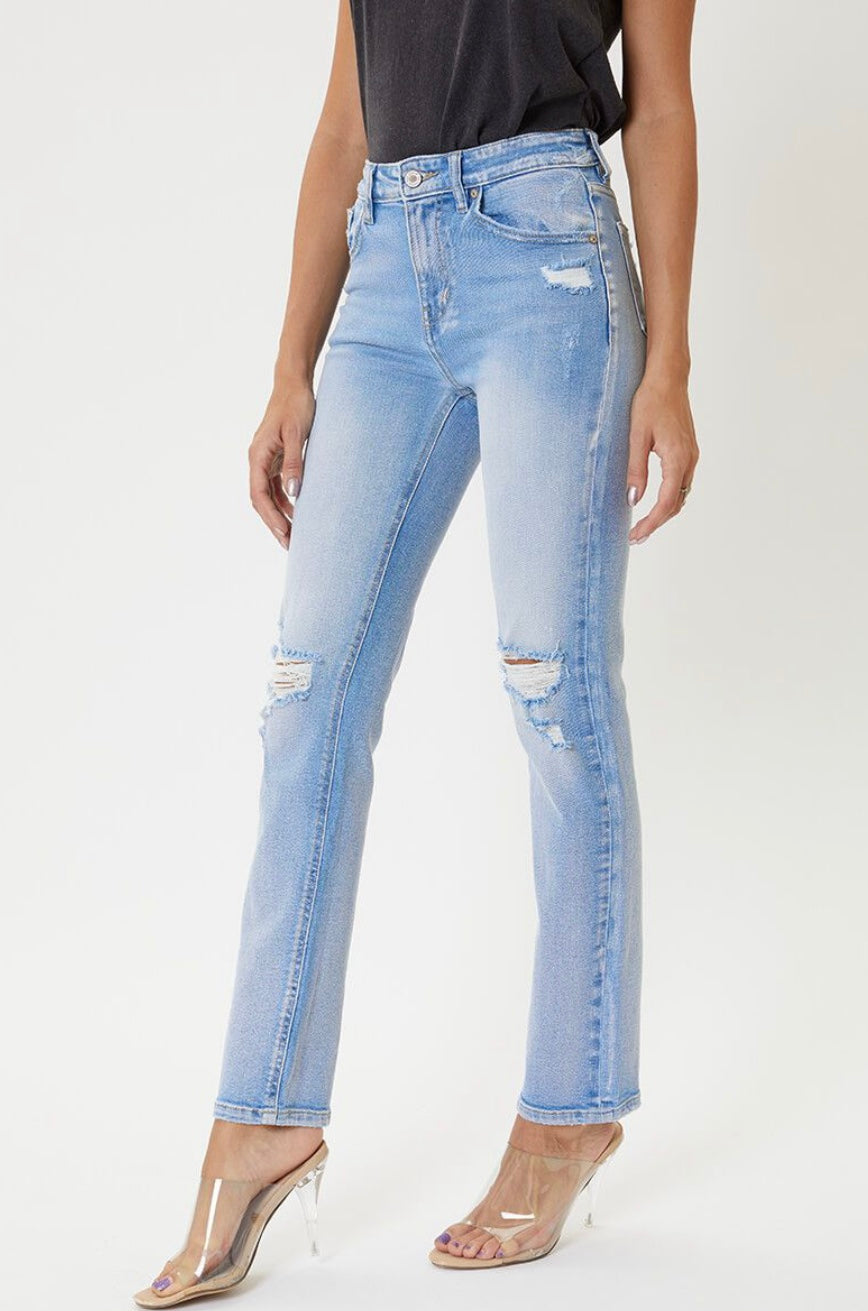 Light High Rise Slim Straight Kancans