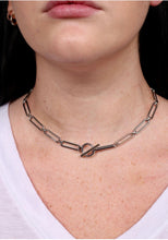 Load image into Gallery viewer, Silver Lellie Link Toggle Necklace
