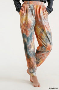 Pumpkin Tie Dye Joggers