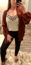 Load image into Gallery viewer, Brick Puff Sleeve Kimono
