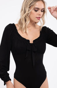 V-Neck Empire Waist Bodysuit