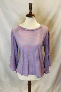 Striped Bell Sleeve Top
